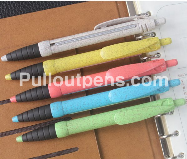 custom trade show scroll pens solid glitter color